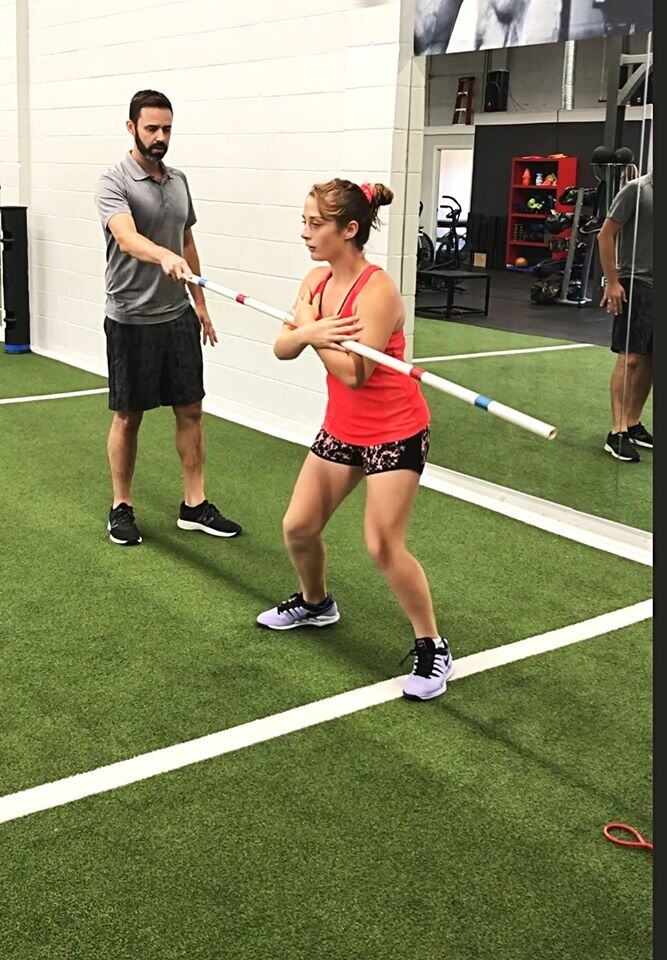 rotation ex physical therapy with patient